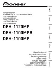Pioneer DEH-1100MP Mode D'emploi
