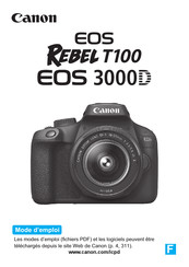 Canon Rebel T100 Mode D'emploi