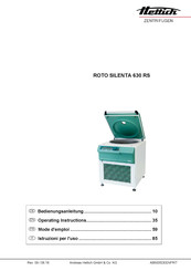 Hettich ROTO SILENTA 630 RS Mode D'emploi