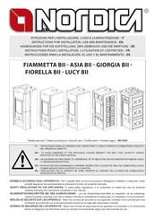 LA NORDICA FIAMMETTA BII Instructions Pour L'installation, L'utilisation Et L'entretien