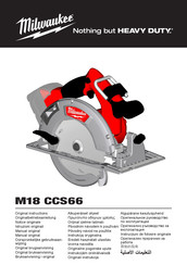 Milwaukee M18 CCS66 Notice Originale