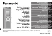 Panasonic RR-QR270 Mode D'emploi