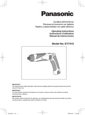 Panasonic EY7410 Instructions D'utilisation