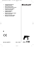 EINHELL 42.597.75 Mode D'emploi D'origine