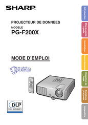 Sharp Notevision PG-F200X Mode D'emploi