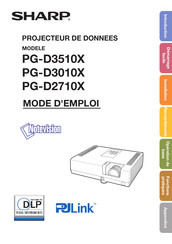 Sharp Notevision PG-D3010X Mode D'emploi