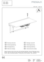 Pressalit R8912 Notice De Montage