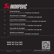 Akrapovic BMW M4 F82 Instructions D'installation