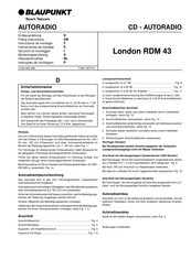Blaupunkt London RDM 43 Instructions De Montage