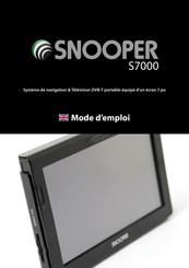 Snooper S7000 Mode D'emploi