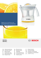 Bosch MCP30 Série Mode D'emploi