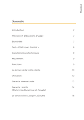 Jaeger-leCoultre 809/1 Mode D'emploi