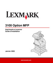 Lexmark 3100 Option MFP Guide D'installation