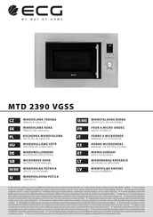 ECG MTD 2390 VGSS Mode D'emploi