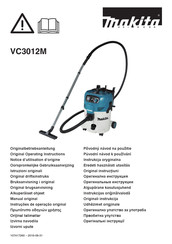 Makita VC3012M Notice D'utilisation D'origine