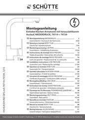 SCHÜTTE NIEDERDRUCK 79719 Instructions De Montage