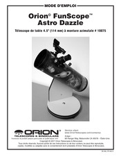 Orion 10075 Mode D'emploi