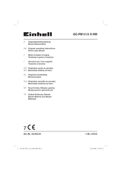 EINHELL GC-PM 51/3 S HW Mode D'emploi D'origine