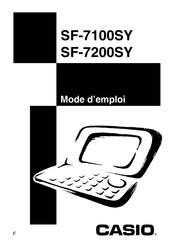 Casio SF-7100SY Mode D'emploi