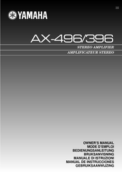 Yamaha AX-496 Mode D'emploi