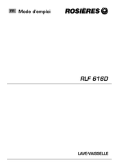 Rosieres RLF 616D Mode D'emploi