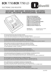 Olivetti ECR 7790 LD Guide Rapide