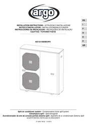 Argo AEI1G140EMX3PH Notice D'installation