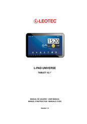 Leotec L-PAD UNIVERSE Manuel D'instructions