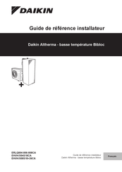 Daikin Altherma EHVH/X08S26CA Guide De Référence Installateur