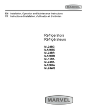 Marvel MA24RA Instructions D'installation, D'utilisation Et D'entretien