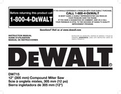 DeWalt DW715 Guide D'utilisation