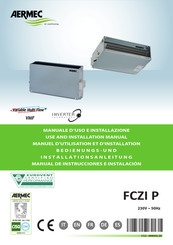 AERMEC FCZI P Série Manuel D'utilisation Et D'installation