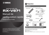 Yamaha RX-V671 Manuel De Configuration Rapide