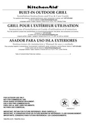 KitchenAid 750-0781 NG Instructions D'installation Et Guide D'utilisation Et D'entretien