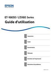 Epson EcoTank Pro ET-16650 Série Guide D'utilisation