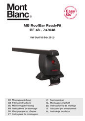 Mont Blanc MB RoofBar ReadyFit RF 48 Instructions De Montage