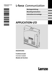 Lenze E82ZAFAC001 Instructions De Montage