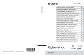 Sony Cyber-shot DSC-WX70 Mode D'emploi