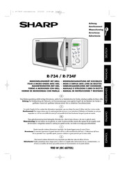 Sharp R-734 Mode D'emploi Avec Livre De Recettes