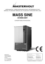 Mastervolt MASS SINE 24/5000 Manuel Utilisateur