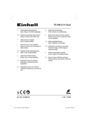 EINHELL TC-SM 2131 Dual Instructions D'origine