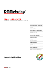 Inepro DMMetering PRO-1250D Manuel D'utilisation