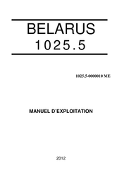 Belarus 1025.5 Manuel D'exploitation