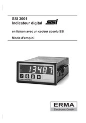 Erma Electronic SSI 3001 Mode D'emploi