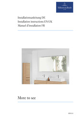 Villeroy & Boch More to See A404 16 00 Manuel D'installation