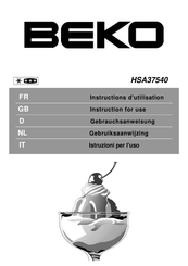 Beko HSA37540 Instructions D'utilisation