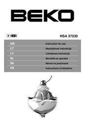 Beko HSA 37530 Instructions D'utilisation