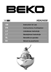 Beko HSA24530 Instructions D'utilisation