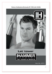 Hammer Bermuda XT Lat tower 4512 Notice D'utilisation