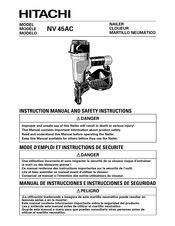 Hitachi NV 45AC Mode D'emploi Et Instructions De Securite